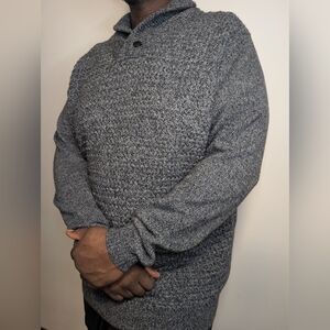 Hechter XLT Wool Blend Men's Charcoal Pullover Sweater